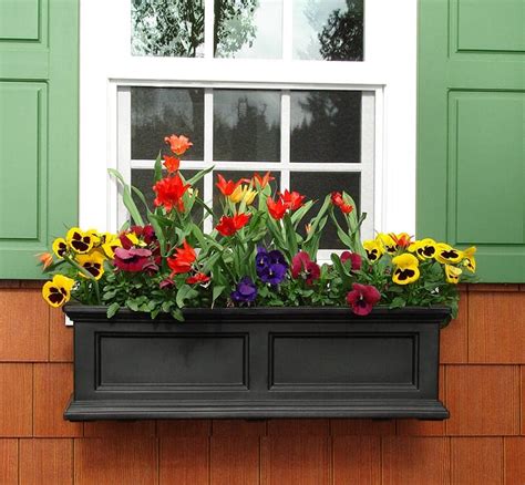 steel window flower boxes|outside window boxes for flowers.